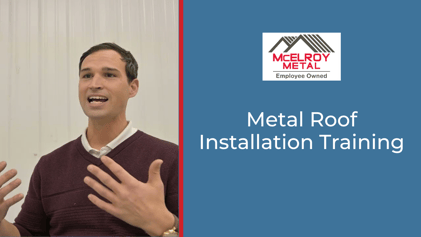 Standing Seam Metal Roofing Installation Certification
