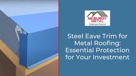 Steel Eave Trim for Metal Roofing: Essential Protection for Your Investment