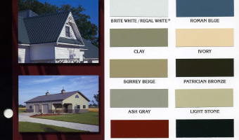 Kynar Metal Roof Color Chart