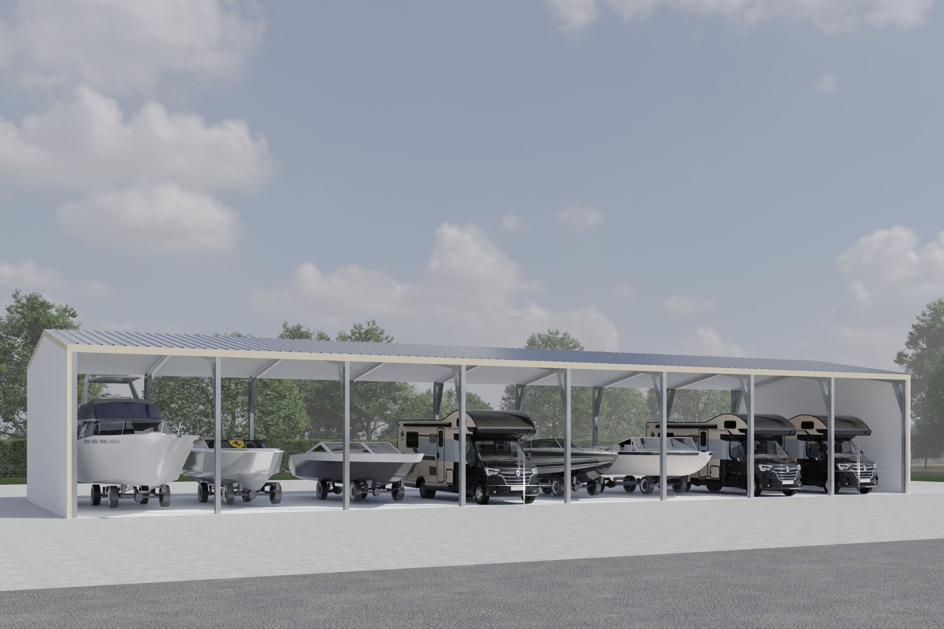 EasyFrame RV/boat Storage Buildings - Cold Formed Steel Building Models ...