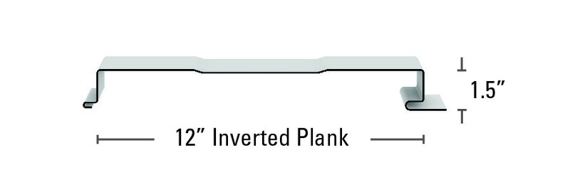 FW Panel 12" Inverted Plank Profile