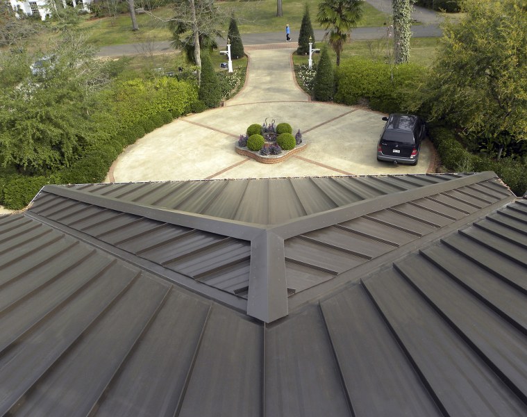 Medallion-Lok Roofing Panels Installed on Home