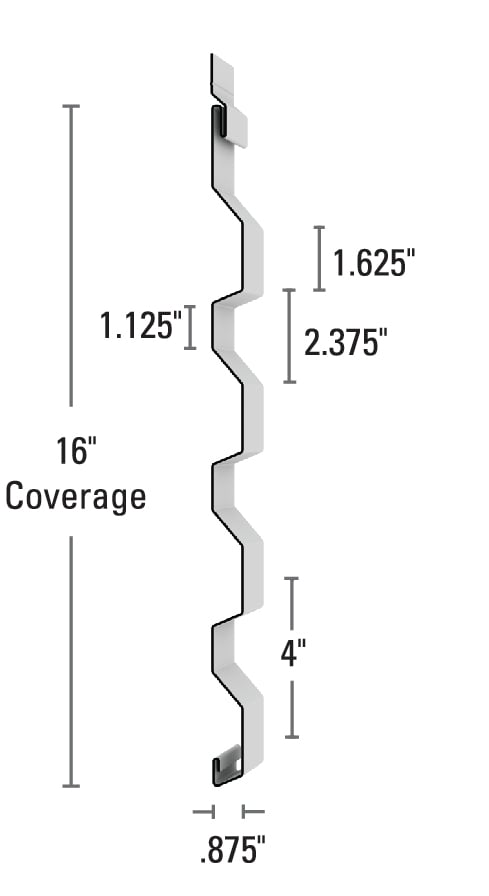 Wave Fixed Panel Drawing