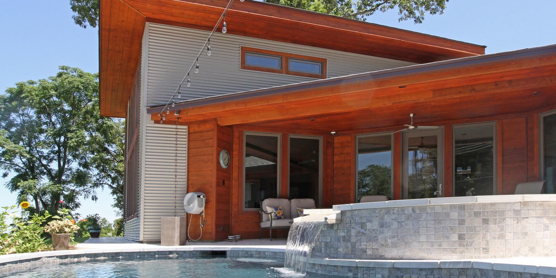 Multi-Cor Corrugated Metal Shines When Installed as Residential Wall Panels