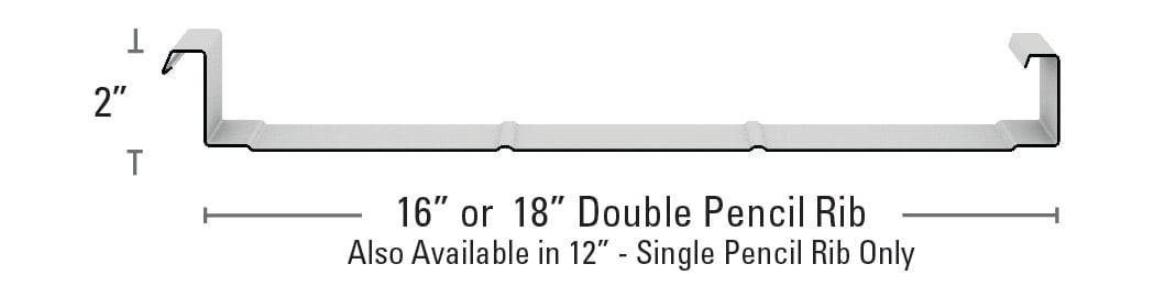 Maxima 2" Double Pencil Rib