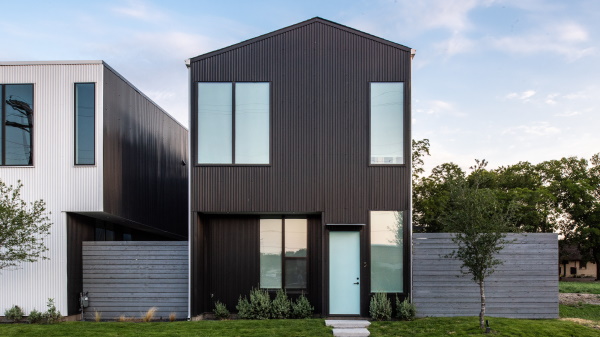 Mini-Rib panels provide one-of-a-kind look for Texas townhouses