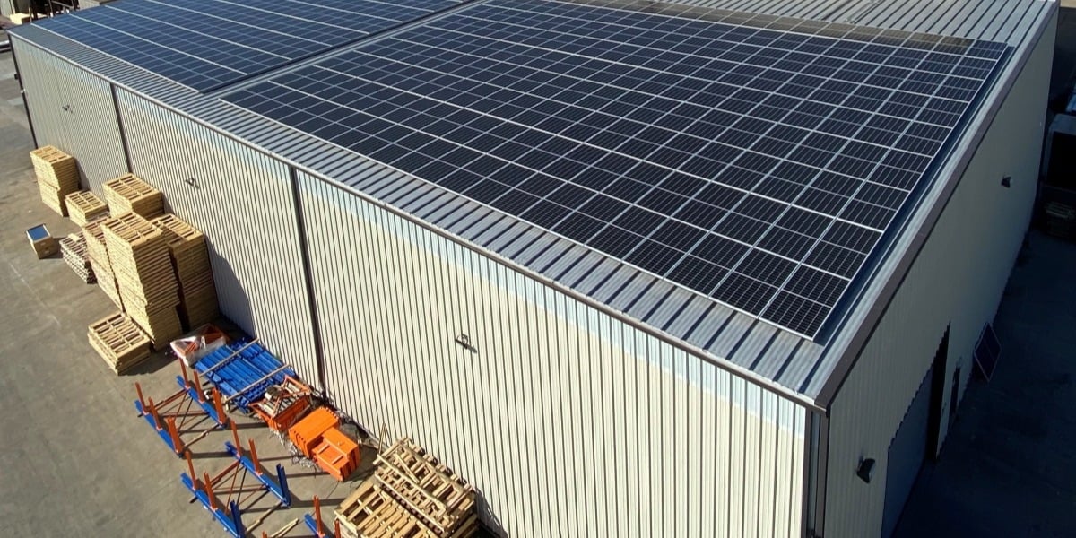 We Added Solar Panels to the Standing Seam Roof on our Plant in Sunnyvale, Texas