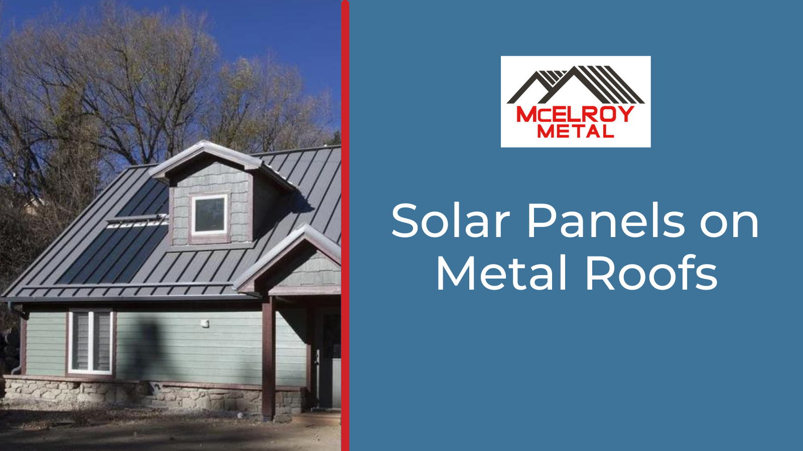 Solar Panels on Metal Roofs